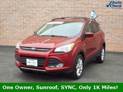 Se certified suv 2.0l ecoboost cd cargo management system sync sun roof ruby red