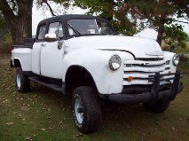 Rare custom 1953 chevy cab &amp; half 4x4 pickup truck nr