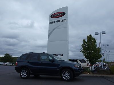 Beemer 2005 x5 awd 4x4 blue automatic suv 3.0 6 cylinder clean carfax