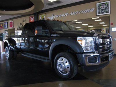 12 ford f550 crew cab lariat diesel 2wd black