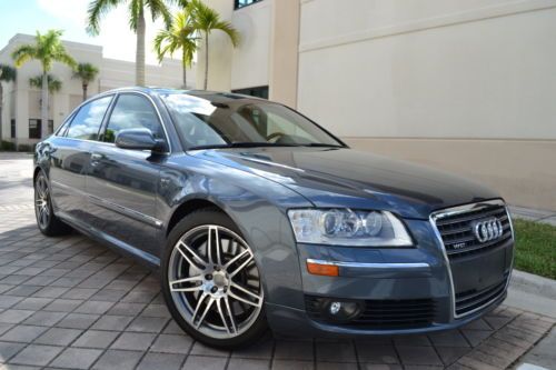 2007 audi a8 l w12 - service records, 1 owner, b&amp;o sound, mini fridge. $133k new