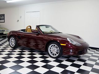 2004 porsche boxster carmon red over savannah only 46k mi tiptronic