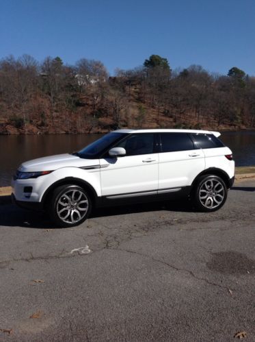 2012 range rover evoque - white w/ black leather, pure premium