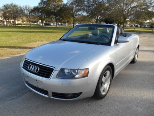 2003 audi a4 convertible 1.8 turbo low miles no reserve