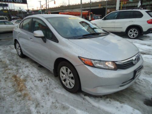 2012 honda civic lx sedan 1.8l - salvage/repairable - easy fix!