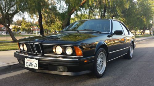 1989 bmw 635 csi - black, great condition, all original - low miles!  _classic!