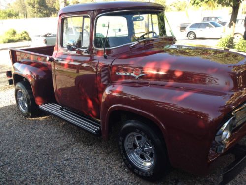 1956 ford f-100 big window factory v8 truck