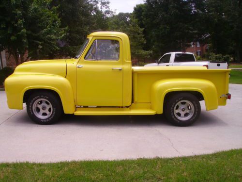 1955 ford f-100 truck all ford all steel 351 v8 p/s p/b tilt new interior look