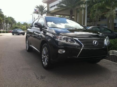 2013 awd lexus rx450h black metalic on gold interior low miles 100% japan car