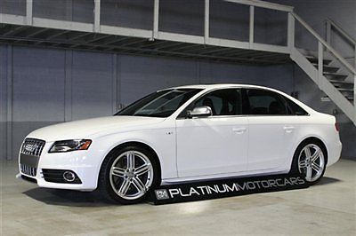 2011 audi s4 prestige, 46k miles, white/red leather, navigation, advanced key