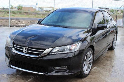 2013 honda accord sdn salvage repairable rebuilder only 2k miles runs!!!