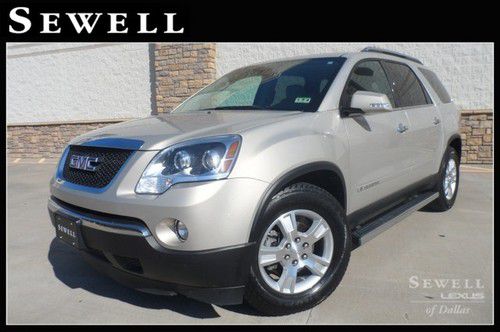 2008 gmc acadia awd slt navigation backup cam leather