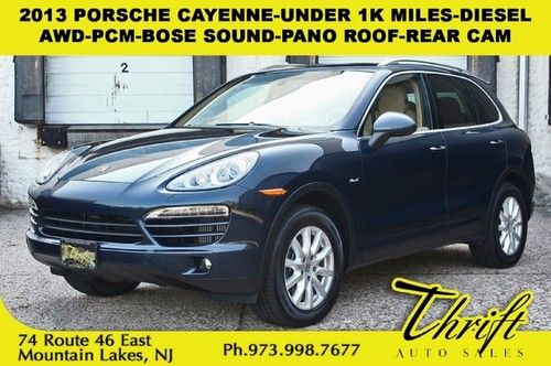 2013 porsche cayenne-under 1k miles-diesel-awd-pcm-bose sound-pano roof-rear cam