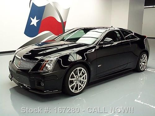 2011 cadillac cts-v coupe sunroof nav recaro seats 23k texas direct auto