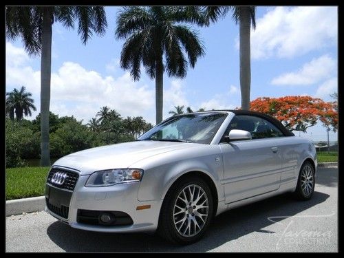 A4 cabriolet, s-line, under cpo warranty until 2014! clean carfax florida car!