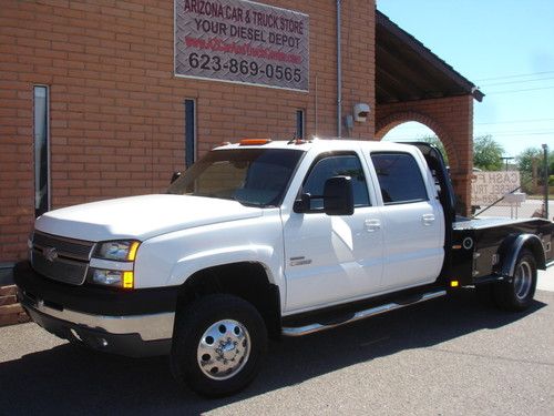 2005 chevy 3500 flat bed duramax diesel 4x4 81k low miles 1owner