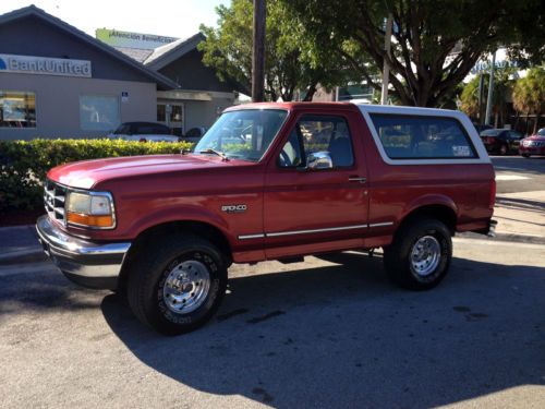 1996 ford bronco xlt, 4x4, 5.8l