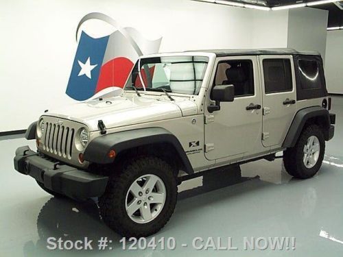 2007 jeep wrangler unlimited x convertible 4x4 6spd 41k texas direct auto