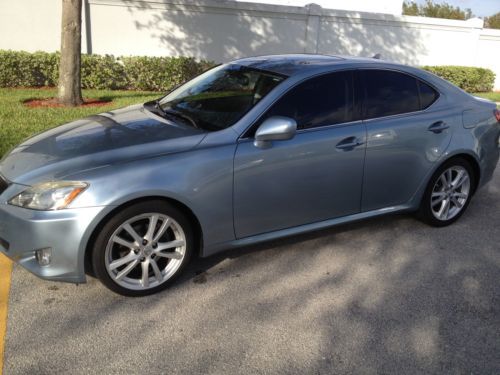 2007 lexus is250 super low miles breakwater blue with black leather 2 owners