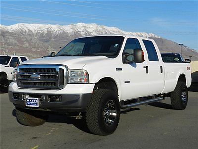 Ford crew cab lariat 4x4 powerstroke diesel longbed auto tow leather low miles