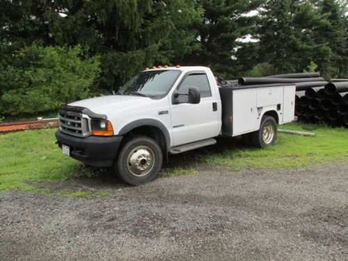 2001 ford f450.  utility bed diesel v8 inbed fuel tank 4wd work truck