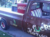 Patina, rat rod, silverado, chevy, truck, vintage, retro, coca cola, bobber