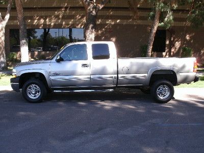 2002 chevrolet silverado 2500 ls hd ext cab long bed! 6.6l v8 turbo diesel!