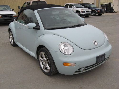 No reserve 2005 volkswagen beetle turbo gls convertible flood vehicle