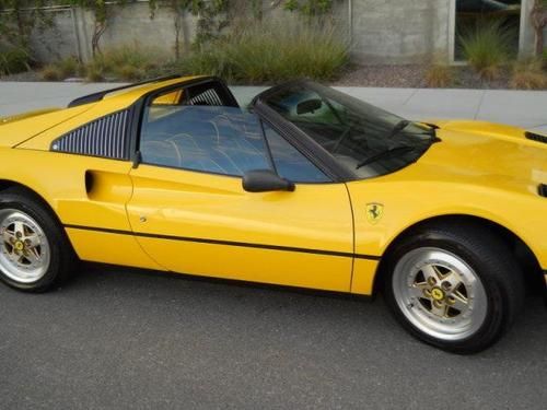 1982 yellow  ferrari 308 gtsi targa 3.0l 60k miles