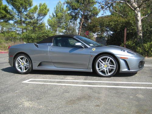 2005 ferrari f430 spider f1 titanium/black , 28,000 miles, loaded $125,000