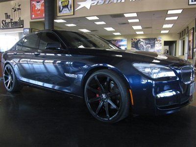 11 bmw 740i deep blue new 22 inch dub wheels 29k