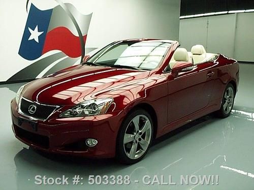 2010 lexus is250 convertible hard top paddle shift nav texas direct auto