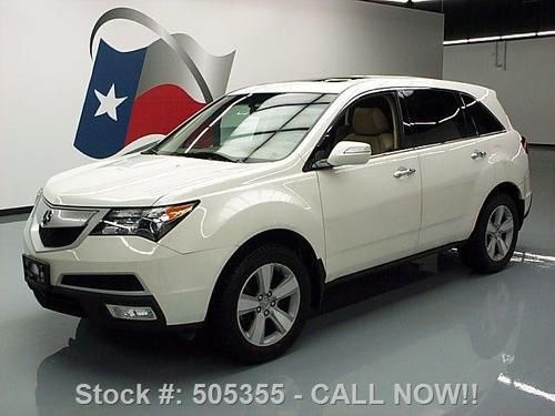 2010 acura mdx sh-awd leather sunroof rear cam 28k mi! texas direct auto