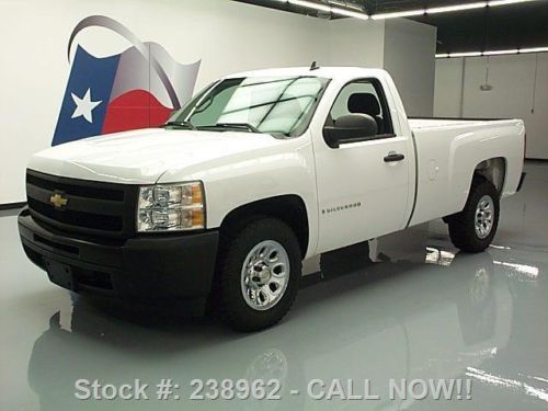 2009 chevy silverado reg cab 4.3l v6 long bed 46k miles texas direct auto