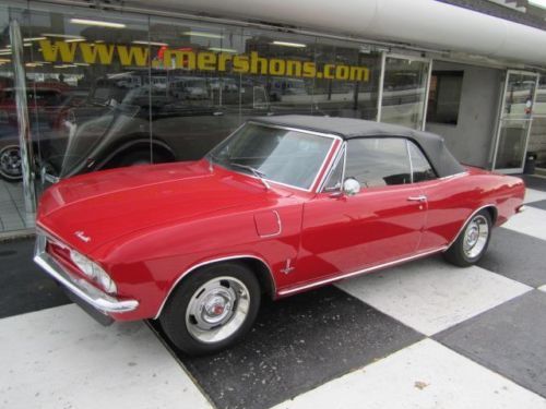 1965 corvair 4 speed red with black interior