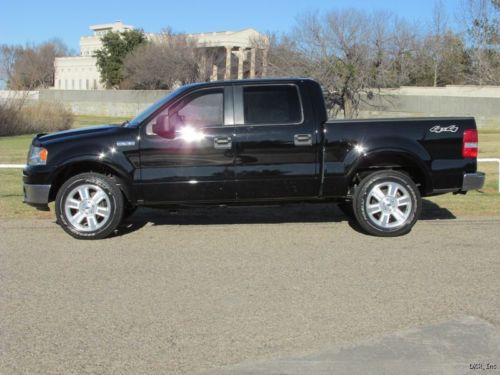 08 f150 super crew 4x4 lariat black/tan lthr sunroof 20&#034;wheels immac