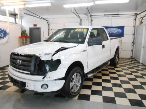 2010 ford f150 ext cab stx 4x4 34k no reserve salvage rebuildable damaged super