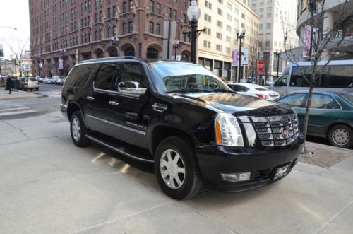 2007 cadillac escalade esv blk/tan 1-owner  140k miles clean vehicle history