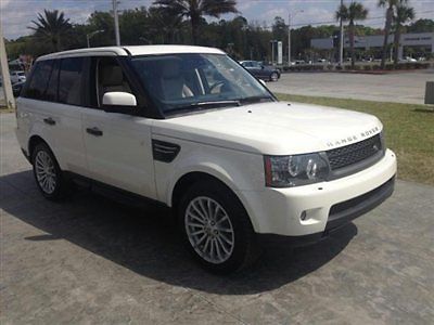 2010 land rover range rover sport hse white tan clean carfax low mileage 4x4