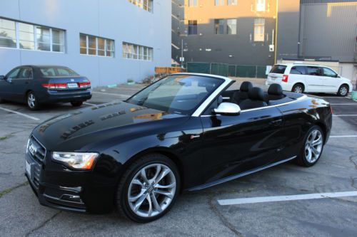 Audi: s5 2013 convertible supercharged v6 phantom black excellent condition