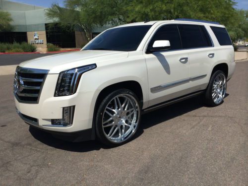 2015 cadillac escalade 4wd premium private party no tax 26inch forgiato wheels