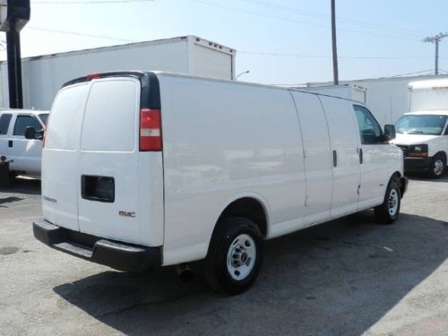 2008 gmc savana g2500 extended cargo service delivery van 6.6l duramax diesel