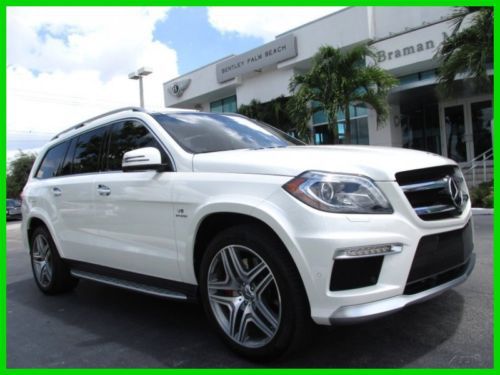 14 diamond white gl-63 amg 4-matic 5.5l v8 7-passenger suv *designo black wood