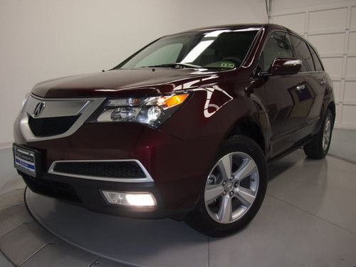 2010 acura mdx tech navigation back up camera leather heated seats