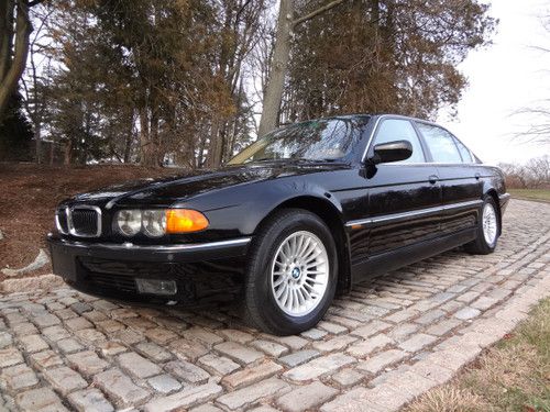 &lt; no reserve &gt; rare &lt; 96k miles &gt; v12 black &lt; e38 &gt; 100+ photos 760il