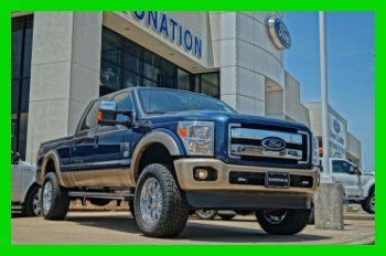 2013 ford f-250 king ranch crew 4x4 leveled navi