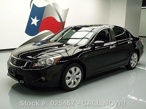 2010 honda accord ex-l v6 htd leather sunroof nav 23k! texas direct auto