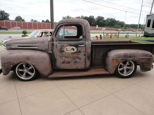 1950 ford f1 short bed truck unbelievable patina sbc mustang ii a/c daily drive