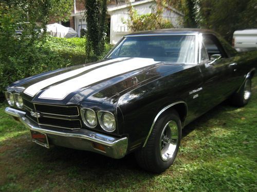 1970 el camino ss - clone, black on black