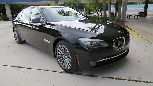 2011 bmw 750li clean car fax black on black!!